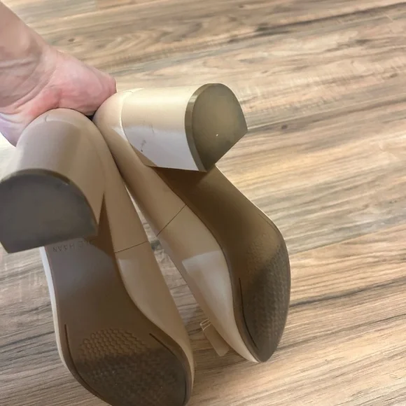 Cole Haan Women's Tan Peep Toe Flats - Picture 5 of 8